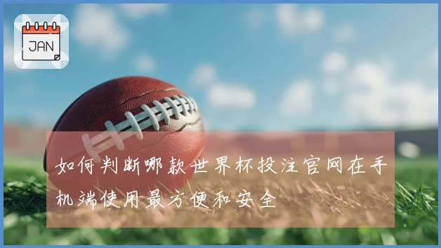 如何判断哪款世界杯投注官网在手机端使用最方便和安全