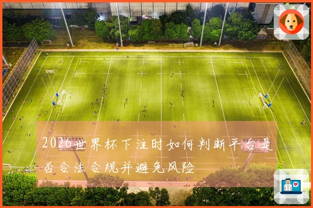 2026世界杯下注时如何判断平台是否合法合规并避免风险