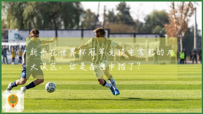 新手在世界杯冠军竞猜中常犯的几大误区，你是否也中招了？