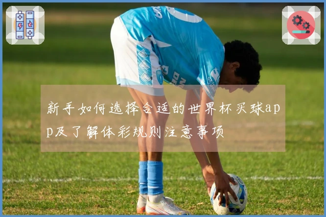 新手如何选择合适的世界杯买球app及了解体彩规则注意事项